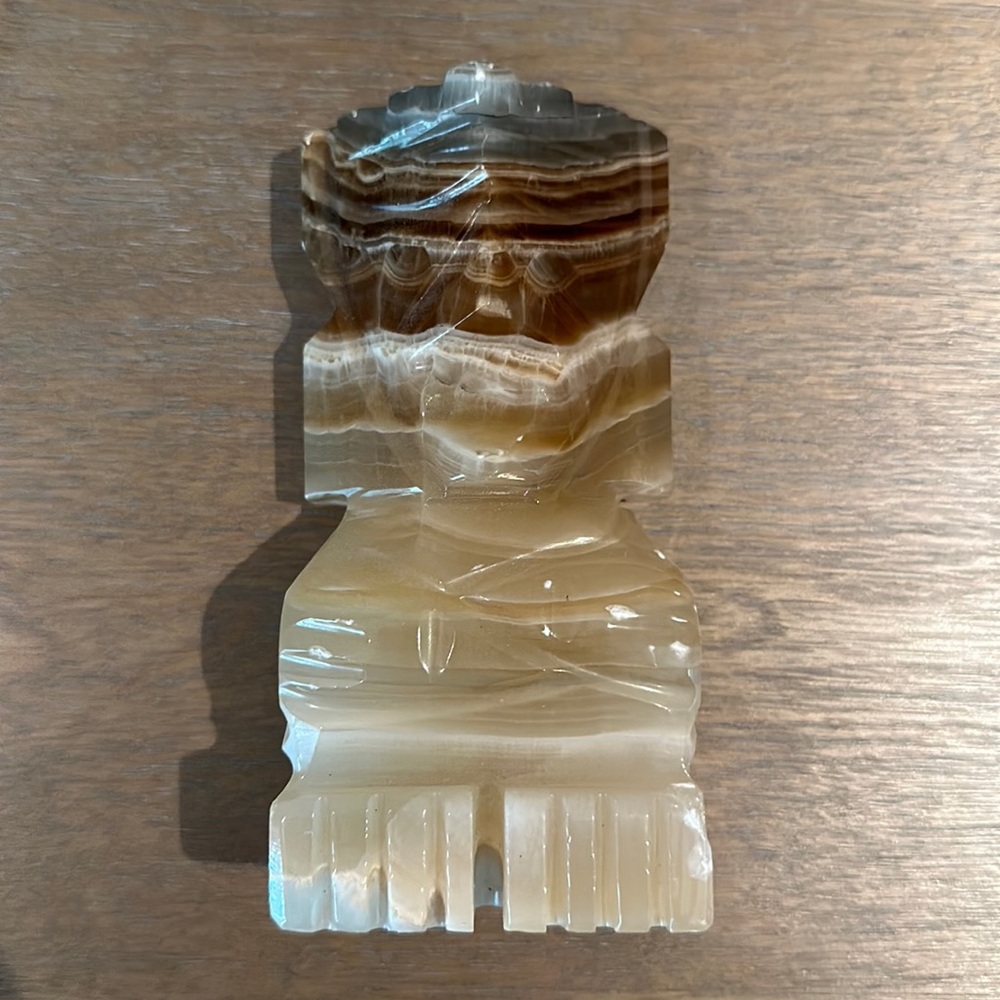 Mexican Alabaster Aztec Figure